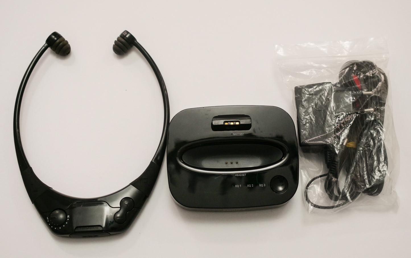 Philips SSC5001 Kabelloser Kinnbügel-Ohrhörer, TV Kopfhörer, Digital und Analog