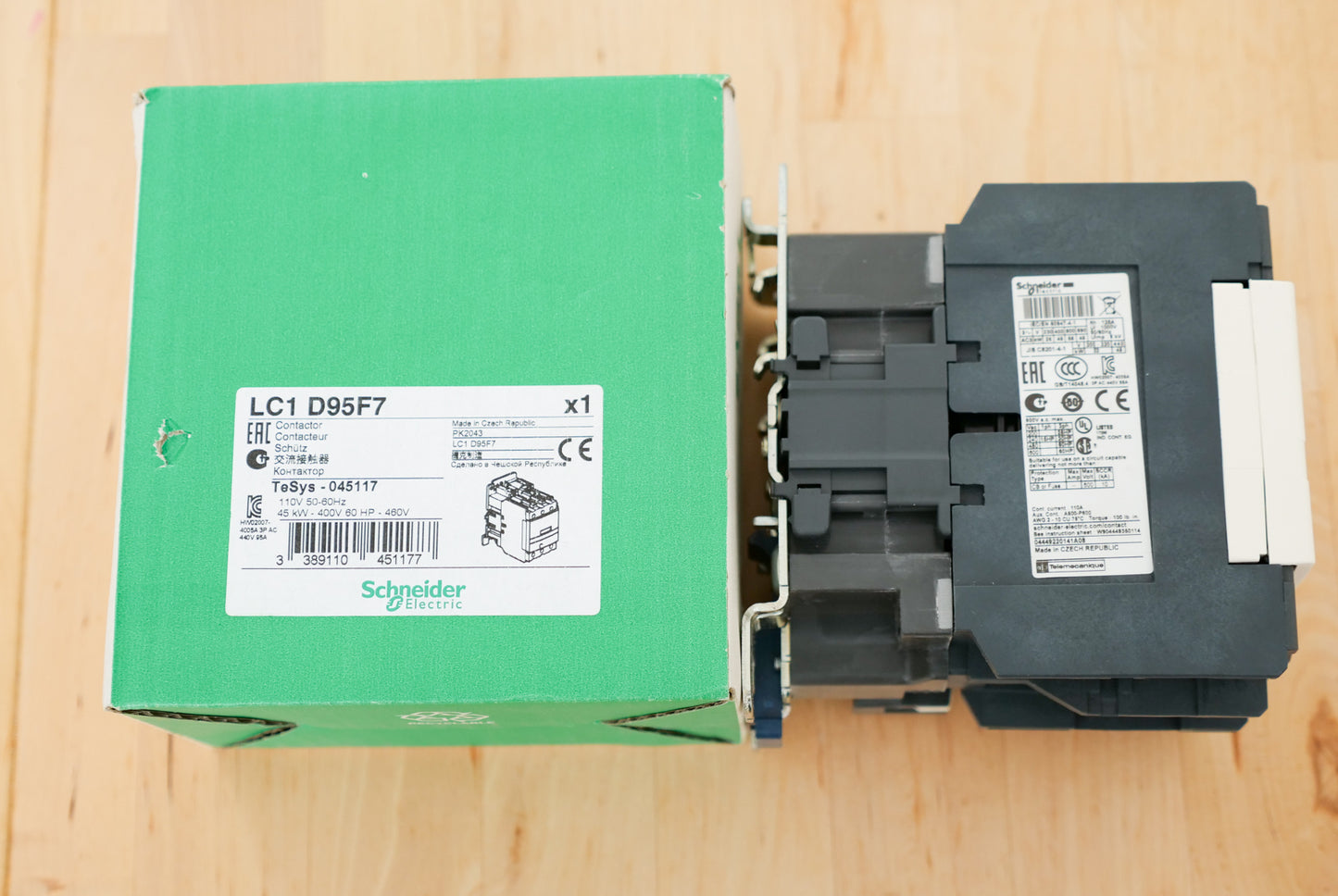 Schneider Electric TeSys LC1 D95F7 Leistungsschütz 3p, 45kW