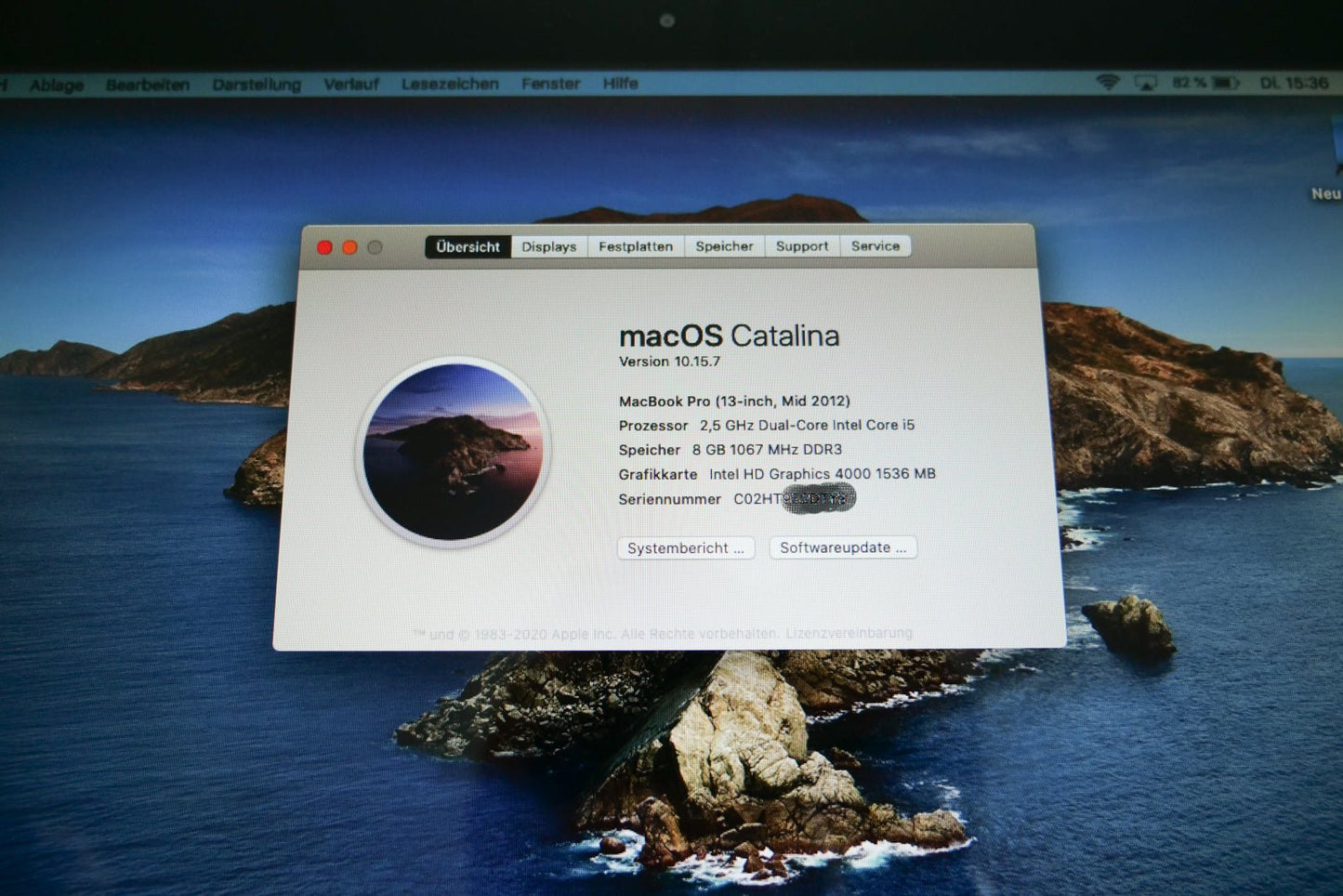 Apple MacBook Pro 13" A1278, Mid 2012, Core i5 3th gen, 8GB DDR3, 240GB SSD - Shopelektronik.at