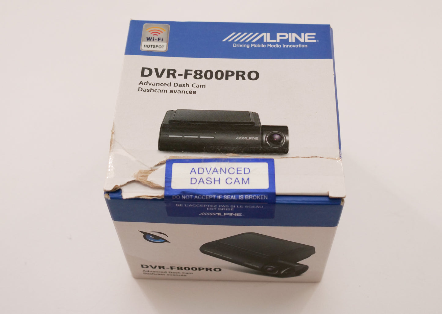 Alpine DashCam DVR-F880 Pro mit Fahrassistenzfunktion, GPS, NEU