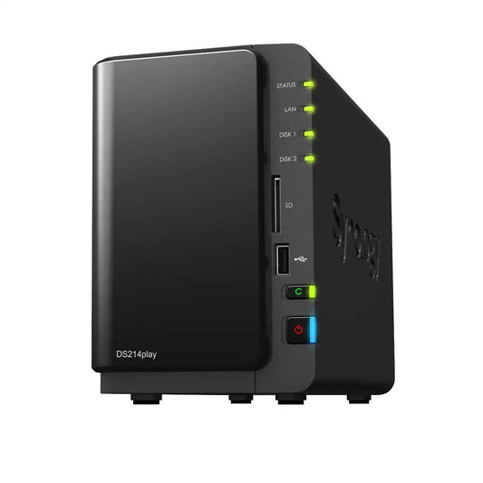 Synology DS214PLAY 2-bay Gigabit NAS, 3x USB 3,0, E-SATA