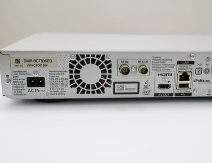 Panasonic DMR-BCT835 Twin 4K DVB-C Kabelreceiver mit Bluray-Recorder, 1TB