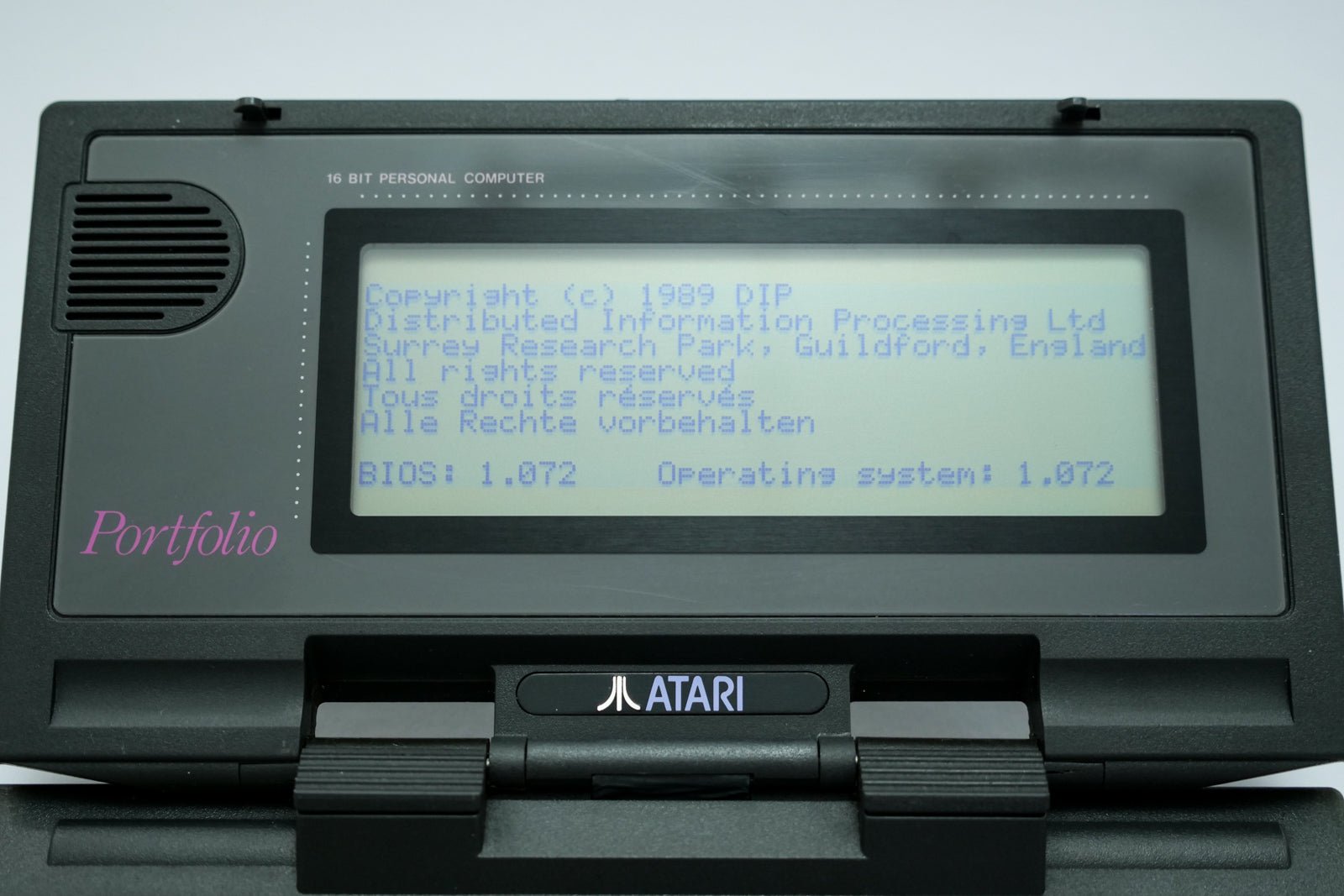Atari Portfolio HPC - 006 Vintage Palmtop - Shopelektronik.at