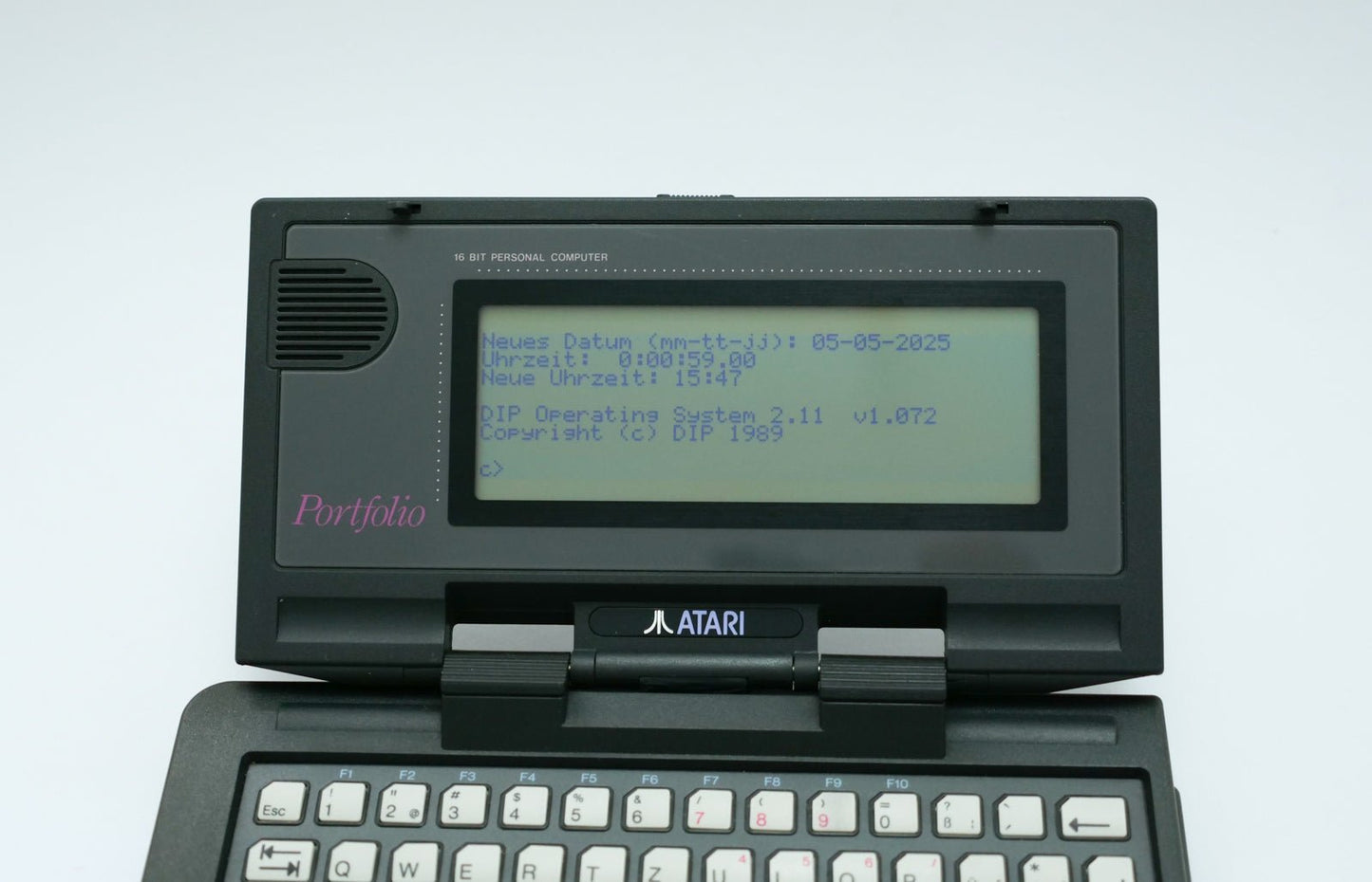 Atari Portfolio HPC - 006 Vintage Palmtop - Shopelektronik.at