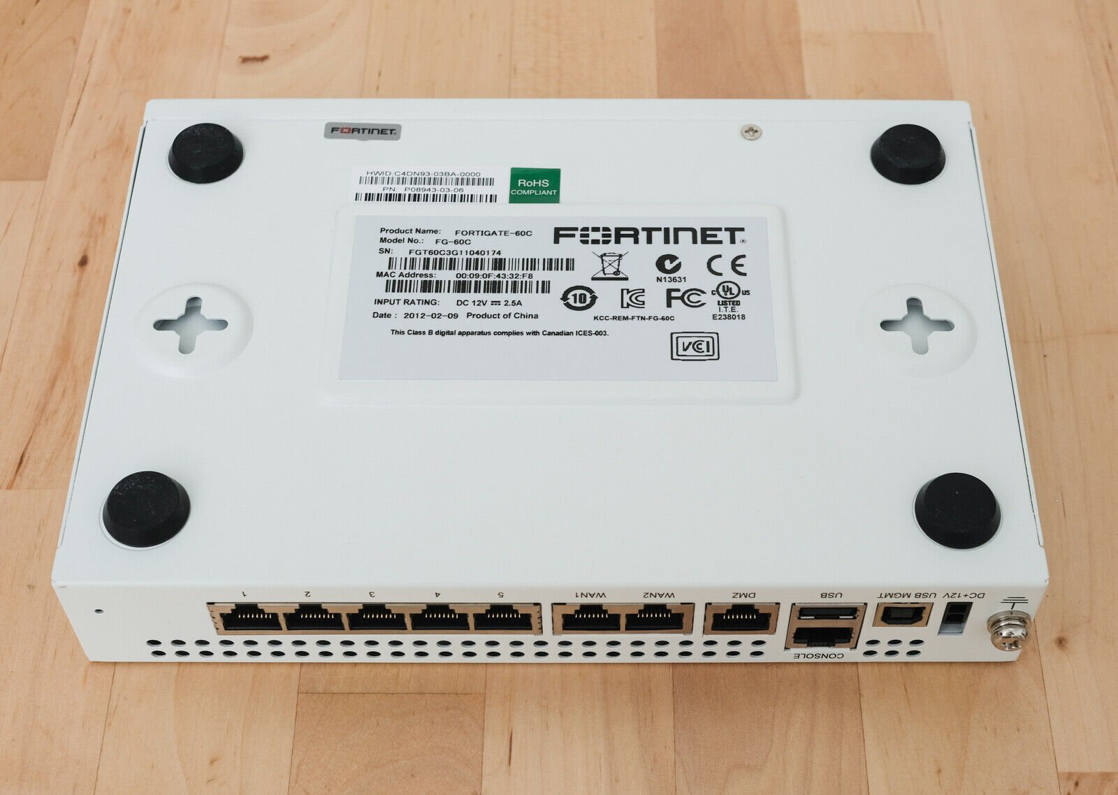 Fortinet Fortigate 60C Firewall Router, VPN - Shopelektronik.at