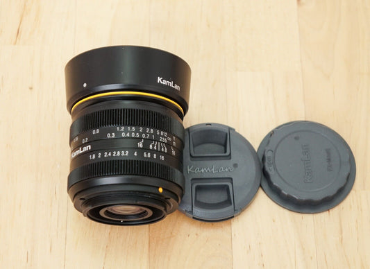 Kamlan 21 mm 1,8 FX Objektiv für Fujifilm FX Bajonett, Neu - Shopelektronik.at