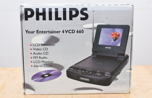 Philips 4VCD 660/93 LCD Multimediagerät, TV, VCD, Radio,NEU, OVP! - Shopelektronik.at