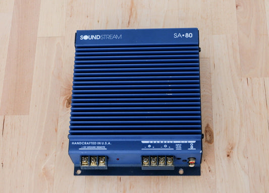 Soundstream SA 80 vintage oldschool Autoverstärker, Made in U.S.A. SA80 - Shopelektronik.at